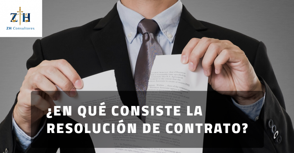 resolución de contrato