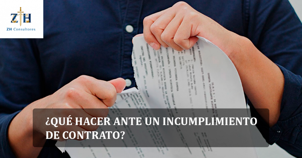 incumplimiento de contrato