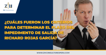 ¿Cuáles fueron los criterios para determinar el plazo del impedimento de salida de Richard Rojas García – partido Perú Libre?