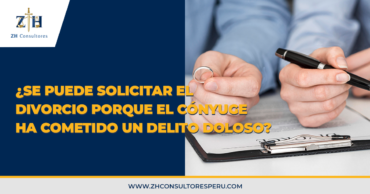 ¿Se puede solicitar el divorcio porque el cónyuge ha cometido un delito doloso?