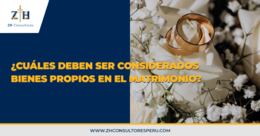 ¿Cuáles deben ser considerados bienes propios en el matrimonio?