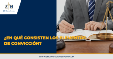 ¿En qué consisten los elementos de convicción?