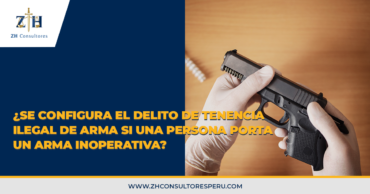 ¿Se configura el delito de tenencia ilegal de arma si una persona porta un arma inoperativa?