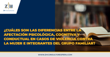 ¿Cuáles son las diferencias entre la afectación psicológica, cognitiva y conductual en casos de violencia contra la mujer e integrantes del grupo familiar?