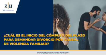 ¿Cuál es el inicio del cómputo del plazo para demandar divorcio por causal de violencia familiar?