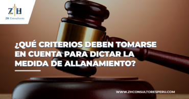 ¿Qué criterios deben tomarse en cuenta para dictar la medida de allanamiento?