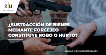 ¿Sustracción de bienes mediante forcejeo constituye robo o hurto?