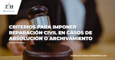 Criterios para imponer reparación civil en casos de absolución o archivamiento